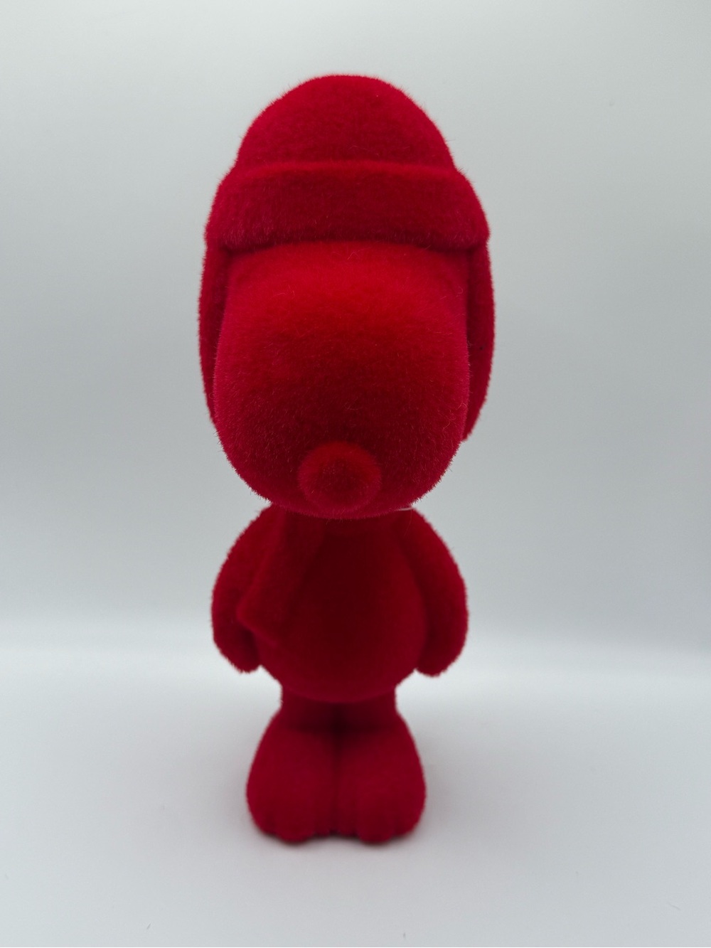 Peanuts Red Flocked Snoopy Figure Plush